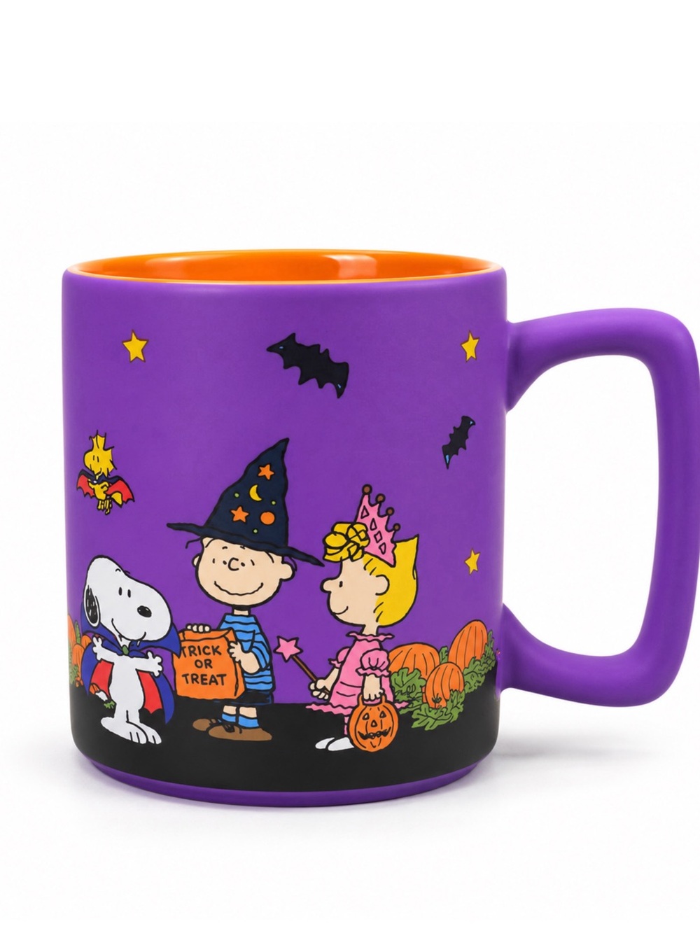 Peanuts Halloween Purple Mug – Snoopy & Charlie Brown – Ceramic